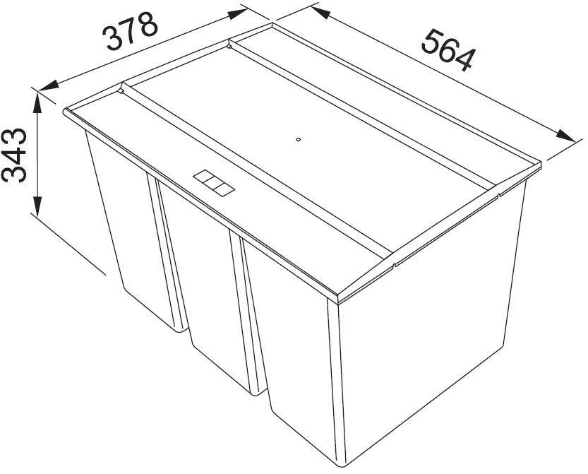 Franke Sortery - Cubo De Basura Integrado Easysort 600-3-0 121.0494.192 4 Franke Sortery - Cubo De Basura Integrado Easysort 600-3-0 121.0494.192 - Imagen 2