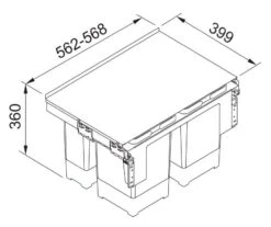 Franke Sortery - Cubo De Basura Integrado Garbo 60-4 121.0200.676 6 Franke Sortery - Cubo De Basura Integrado Garbo 60-4 121.0200.676 -Franke 1a0ccfbb6c38346b4b668d09