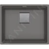Franke Kubus 2 - Fregadero De Fragranite KNG 110-52, 560x460 Mm, Piedra Gris 125.0641.422