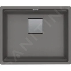Franke Kubus 2 - Fregadero De Fragranite KNG 110-52, 560x460 Mm, Piedra Gris 125.0641.422