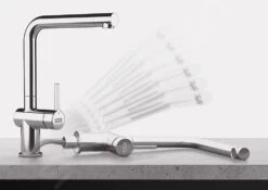 Franke Active New - Grifo De Fregadero FN 6564.031, Plegable Bajo Ventana, Cromo 115.0653.390 -Franke 22d5ac027aba8365404d8c15