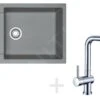 Franke Conjuntos De Cocina - Conjunto De Cocina G75, Fregadero De Fragranite MRG 611-78, Piedra Gris + Grifo Samoa, Cromo 114.0365.430 -Franke 24a24156e457f8a5adf2d8ea