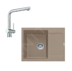 Franke Conjuntos De Cocina - Conjunto De Cocina G7, Fregadero De Fragranite MRG 611-62 Y Grifo Samoa, Cachemira/cromo 114.0510.230