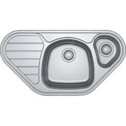 Franke Conjuntos De Cocina - Conjunto N81, Fregadero De Esquina De Acero Inoxidable SKX 651 E Y Grifo FC 9547.031, Acero Inoxidable/cromo 101.0618.836 -Franke 28b5e4db41828d72764ef50c 1