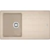 Franke Basis - Fregadero De Fragranite BFG 611-86, 860x500 Mm, Mechas De Arena 114.0494.914
