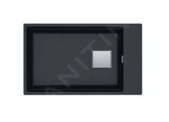 Franke Kubus 2 - Fregadero De Fragranite KNG 110-62, 760x460 Mm, ónix 125.0512.515