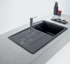 Franke Basis - Fregadero De Fragranite BFG 611-86, 860x500 Mm, Negro Mate 114.0661.512 -Franke 31e6384275c9075f5afb68fb