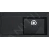 Franke Mythos - Fregadero Cerámico MTK 611-100/7, 1000x510 Mm, Onyx 124.0335.856