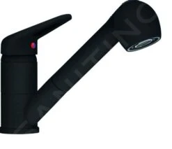 Franke Grifería - Grifo De Fregadero FC 9547.901, Con Ducha Extraíble, Negro Mate 115.0659.840