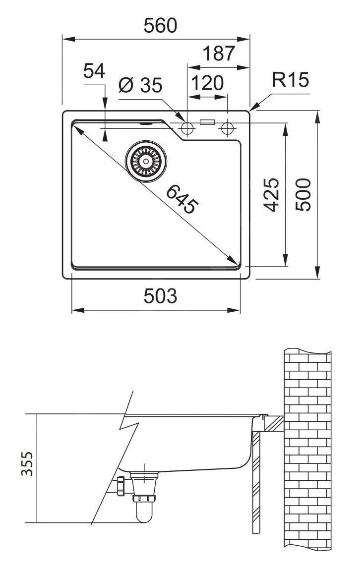 Franke Urban - Fregadero De Fragranite UBG 610-56, 560x500 Mm, Blanco Hielo 114.0582.770 4 Franke Urban - Fregadero De Fragranite UBG 610-56, 560x500 Mm, Blanco Hielo 114.0582.770 - Imagen 2