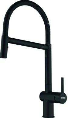 Franke Active - Grifo De Fregadero FN 3407.901, Con Brazo Flexible, Negro Mate 115.0653.409