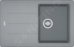 Franke Basis - Fregadero De Fragranite BFG 611-78, 780x500 Mm, Piedra Gris 114.0285.186