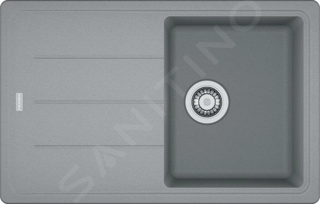 Franke Basis - Fregadero De Fragranite BFG 611-78, 780x500 Mm, Piedra Gris 114.0285.186 3 Franke Basis - Fregadero De Fragranite BFG 611-78, 780x500 Mm, Piedra Gris 114.0285.186