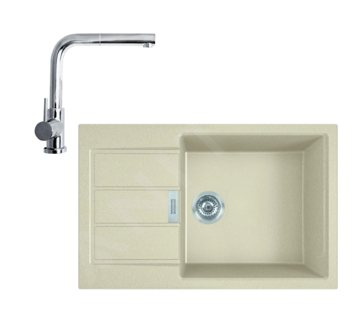 Franke Conjuntos De Cocina - Set T88, Tectonitový Dřez S2D 611-78 XL Y Grifo FN 0147.031, Beige/cromo 143.0675.736 3 Franke Conjuntos De Cocina - Set T88, Tectonitový Dřez S2D 611-78 XL Y Grifo FN 0147.031, Beige/cromo 143.0675.736