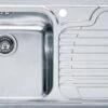 Franke Galassia - Fregadero Acero Inoxidable GAX 611/2, 1000x500 Mm, Con Escurridor A La Derecha 101.0120.144