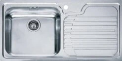 Franke Galassia - Fregadero Acero Inoxidable GAX 611/2, 1000x500 Mm, Con Escurridor A La Derecha 101.0120.144