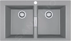 Franke Sirius 2.0 - Fregadero De Tectonite S2D 620-86, 860x500 Mm, Gris 143.0650.970