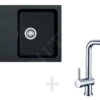 Franke Conjuntos De Cocina - Conjunto De Cocina T31, Fregadero De Tectonite OID 611-78, Negro + Grifo Samoa, Cromo 114.0366.061 -Franke 6cb3b7c141d709de0ae1df98