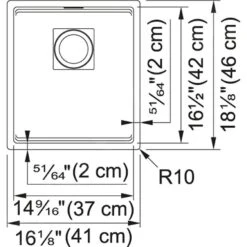 Franke Kubus 2 - Fregadero De Fragranite KNG 110-37, 410x460 Mm, ónix 125.0670.900 -Franke 7acb8d914953a878e63d66e3