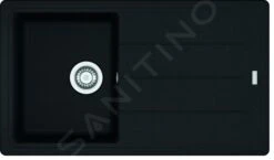 Franke Basis - Fregadero De Fragranite BFG 611-86, 860x500 Mm, Negro Mate 114.0661.512