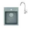 Franke Conjuntos De Cocina - Conjunto De Cocina T100, Tectonitový Dřez SID 610-40 Y Grifo FP 9000.031, Gris/cromo 143.0675.705 -Franke 95fbbf12b2ae180dab779032