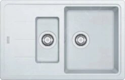 Franke Basis - Fregadero De Fragranite BFG 651-78, 780x500 Mm, Blanco Hielo 114.0285.214