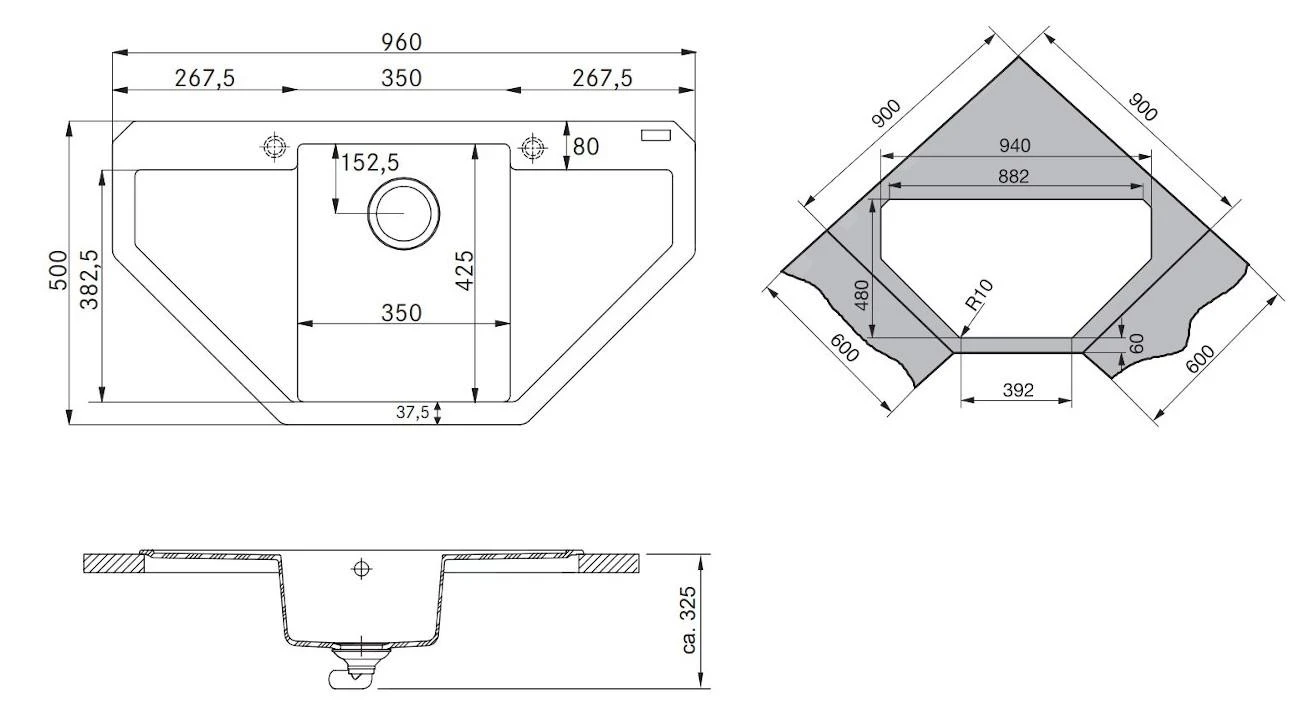 Franke Maris - Fregadero De Fragranite MRG 612 E, 960x500 Mm, Cachemira 114.0494.648 4 Franke Maris - Fregadero De Fragranite MRG 612 E, 960x500 Mm, Cachemira 114.0494.648 - Imagen 2