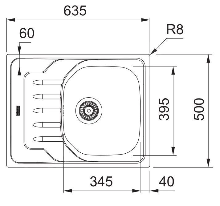 Franke Onda - Fregadero OLN 611-63, 635x500 Mm, Acero Inoxidable 101.0613.108 4 Franke Onda - Fregadero OLN 611-63, 635x500 Mm, Acero Inoxidable 101.0613.108 - Imagen 2