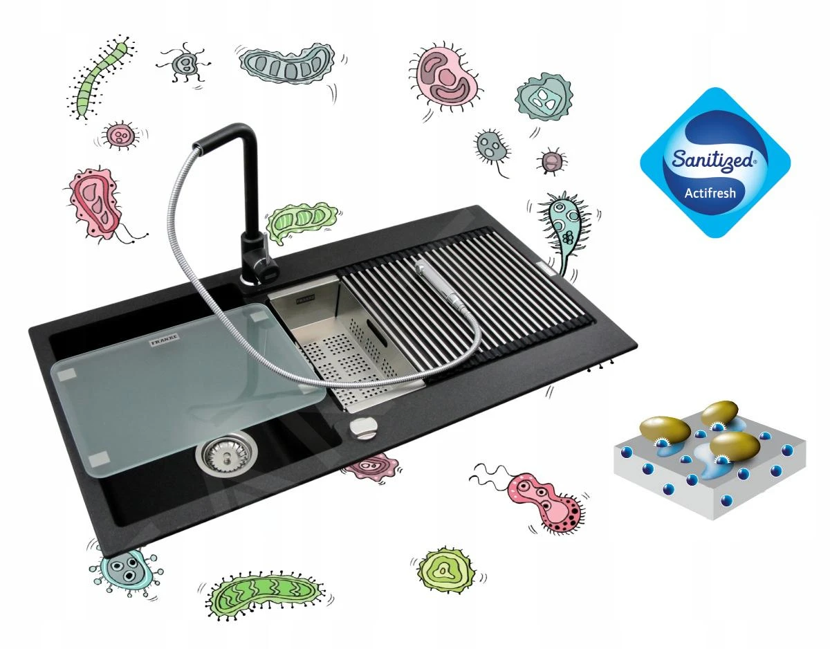 Franke Conjuntos De Cocina - Conjunto G224, Fregadero De Fragranite CNG 611-78 TL/7 Y Grifo Samoa, ónix/cromo 114.0650.801 8 Franke Conjuntos De Cocina - Conjunto G224, Fregadero De Fragranite CNG 611-78 TL/7 Y Grifo Samoa, ónix/cromo 114.0650.801 - Imagen 6