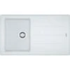 Franke Basis - Fregadero De Fragranite BFG 611-86, 860x500 Mm, Blanco Hielo 114.0494.912