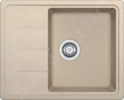 Franke Basis - Fregadero De Fragranite BFG 611-62, 620x500 Mm, Mechas De Arena 114.0285.108