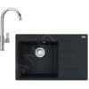 Franke Conjuntos De Cocina - Conjunto G218, Fregadero De Fragranite CNG 611-78 TL/2 Y Grifo FP 0408.031, Negro Mate/cromo 114.0650.818 -Franke b4071b0e0022578177fd44e9