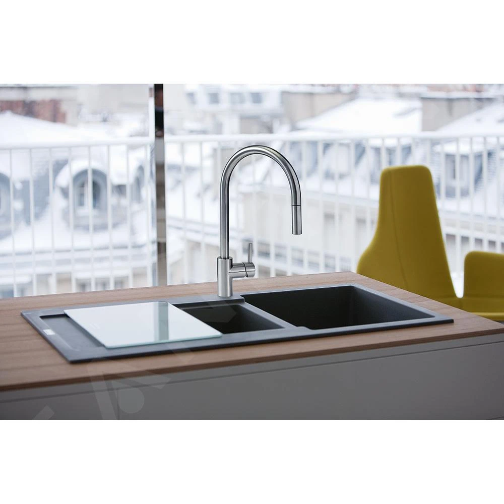 Franke Eos Neo - Grifo De Fregadero FC 0045.501 Con Caño Extraíble, Acero Inoxidable 115.0590.045 7 Franke Eos Neo - Grifo De Fregadero FC 0045.501 Con Caño Extraíble, Acero Inoxidable 115.0590.045 - Imagen 5