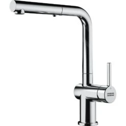 Franke Active New - Grifo De Fregadero FG 6560.031, Plegable Bajo Ventana, Con Ducha Extraíble, Cromo 115.0653.391