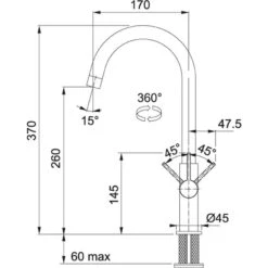 Franke Conjuntos De Cocina - Conjunto G214, Fregadero De Fragranite CNG 611-62 TL/2 Y Grifo FP 0408.031, ónix/cromo 114.0650.762 -Franke bb77615578950dda0c20a919 3
