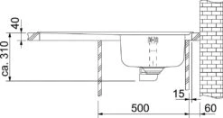 Franke Neptun - Fregadero De Acero Inoxidable NEX 611/2, 860x510 Mm 101.0120.271 -Franke c7626d7b3bde095ef1313a97 1