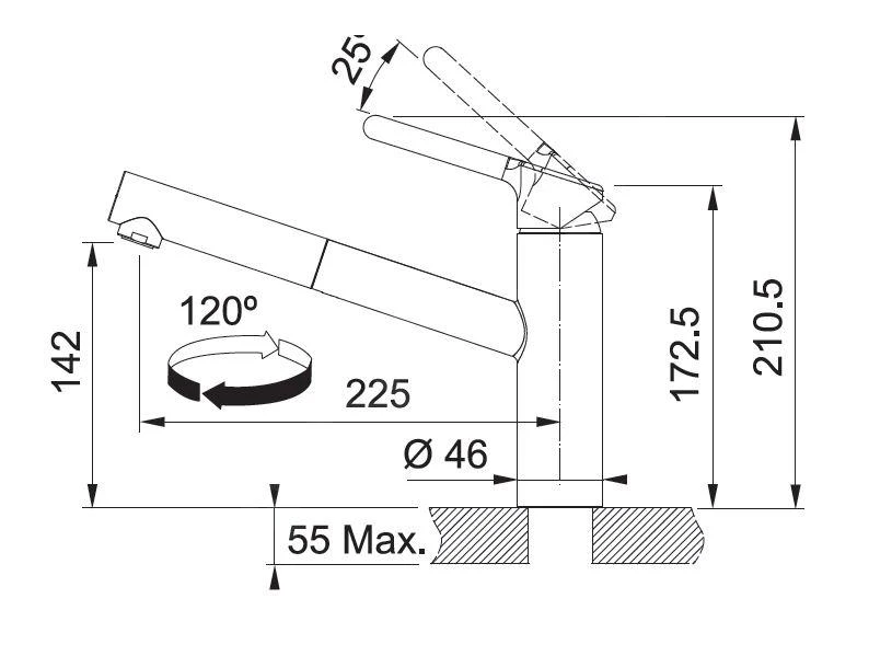 Franke Orbit - Grifo De Fregadero FC 3149.031, Con Salida Extraíble, Cromo 115.0623.149 4 Franke Orbit - Grifo De Fregadero FC 3149.031, Con Salida Extraíble, Cromo 115.0623.149 - Imagen 2