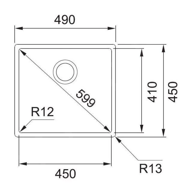 Franke Box - Fregadero BXX 210/110-45, 490x450 Mm, Acero Inoxidable 127.0395.014 4 Franke Box - Fregadero BXX 210/110-45, 490x450 Mm, Acero Inoxidable 127.0395.014 - Imagen 2