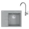 Franke Conjuntos De Cocina - Conjunto G231, Fregadero De Fragranite CNG 611-62 TL/7 Y Grifo FP 9000.084, Piedra Gris 114.0650.793 -Franke cb46df9b5708f0f0da90fa52