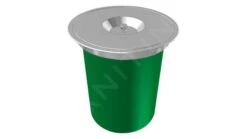 Franke KEA - Cubo De Basura Integrado E12, Verde/acero Inoxidable 134.0035.042