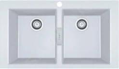 Franke Sirius 2.0 - Fregadero De Tectonite S2D 620-86, 860x500 Mm, Blanco 143.0637.160