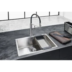 Franke Accesorios - Caja Con Accesorios Para Fregadero, Acero Inoxidable/plástico Negro 112.0619.946 -Franke d8cda315ff077ad011644a8a