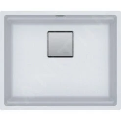 Franke Kubus 2 - Fregadero De Fragranite KNG 110-52, 560x460 Mm, Blanco Hielo 125.0641.421