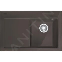 Franke Mythos - Fregadero De Cerámica MTK 611-78/7, 780x510 Mm, Graphit 124.0433.434