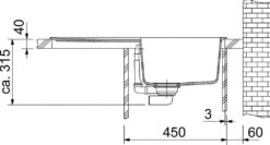 Franke Maris - Fregadero De Fragranite MRG 611, 780x500 Mm, Negro Mate 114.0637.576 -Franke e9fb6466587377dc6d0a39e5