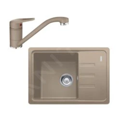 Franke Conjuntos De Cocina - Conjunto De Cocina G117, Fregadero De Fragranite BSG 611-62 Y Grifo FC 9541.424, Cachemira 114.0510.434