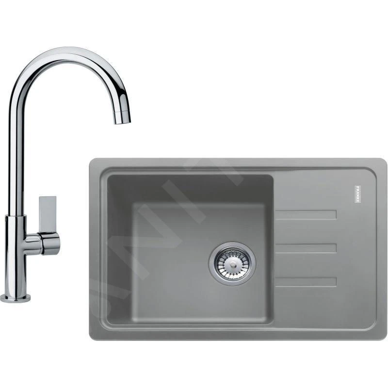Franke Conjuntos De Cocina - Conjunto De Cocina G115, Fregadero De Fragranite BSG 611-62, Piedra Gris + Grifo FP 0408.031, Cromo 114.0440.670 3 Franke Conjuntos De Cocina - Conjunto De Cocina G115, Fregadero De Fragranite BSG 611-62, Piedra Gris + Grifo FP 0408.031, Cromo 114.0440.670