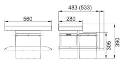 Franke Trolley Vario - Cubo De Basura Integrado 134.0066.057 5 Franke Trolley Vario - Cubo De Basura Integrado 134.0066.057 -Franke f5745b71557425775f81fcd1
