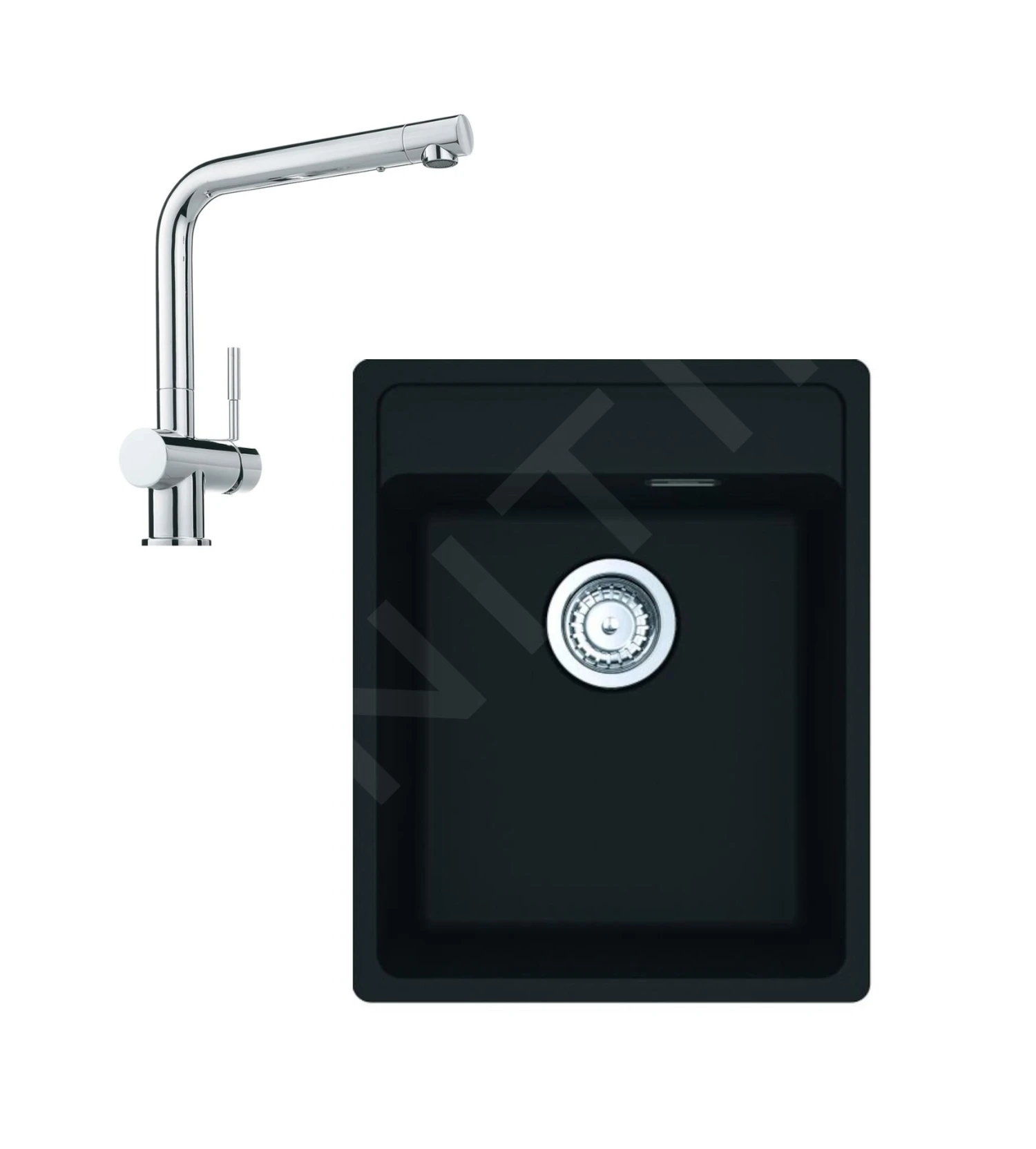 Franke Conjuntos De Cocina - Conjunto G242, Fregadero De Fragranite MRG 610-37 RTL Y Grifo Samoa, Onyx/cromo 114.0675.642 3 Franke Conjuntos De Cocina - Conjunto G242, Fregadero De Fragranite MRG 610-37 RTL Y Grifo Samoa, Onyx/cromo 114.0675.642