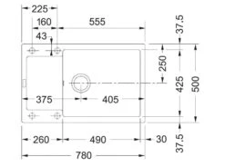 Franke Maris - Fregadero De Fragranite MRG 611-78 E, 780x500 Mm, Blanco Hielo 114.0363.186 -Franke f78616122f015b48bd5c2e26